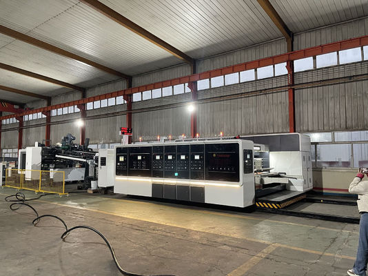 7.2mm Flexo Carton Printer Die Cutter Gluer Cardboard Printing Folder Box Forming Linkage Line Machine