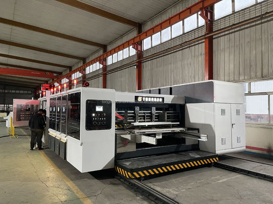 4 Colors Printing Slotting Die-Cutting Folder Gluing Strapping Box Making Line Machine