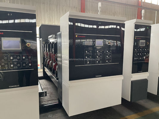 60mm Carton Auto Feeder Printer Rotary Die Cutting Slotter Folder Gluer for Corrugated Box