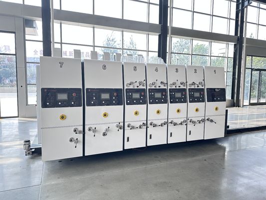 11000 PCS/H Carton Box Flexo Printing Slotting Rotary Die Cutting Vibration Stacker Machine
