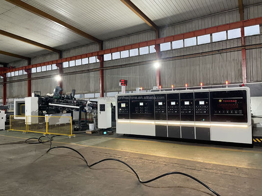 60000 KG Auto Printing Die Cutting Slotter Pizza Box Making Gluing Bundling Machine Production Line