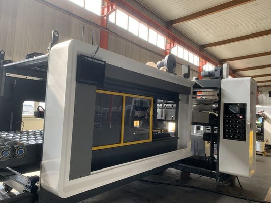 FFG Automatic Vacuum Transfer Flexo Printing Slotting Die Cutting Folding Gluing Strapping Machine