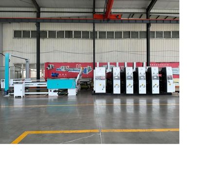 180000 KG Automic High Speed Corrugator Flexo Four Colour Printer Diecutter Shacker