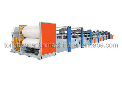 Highly 180 m/min 5ply Automatic Corrugated Box Production Line for 3layers Box Making