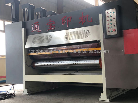 Flexo Plate Carton Box Printing Slotting Machine with 2 Color Printing Die Cutting