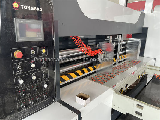 Flexo Plate Carton Box Printing Slotting Machine with 2 Color Printing Die Cutting