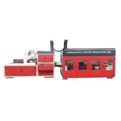 12mm Corrugated Box Machine with Flexo Printer Slotter Die Cutter Folder Gluer Inline