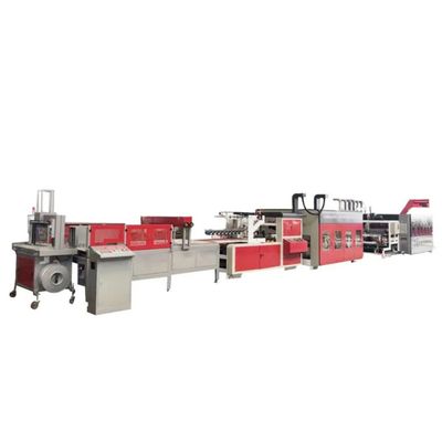 12mm Corrugated Box Machine with Flexo Printer Slotter Die Cutter Folder Gluer Inline