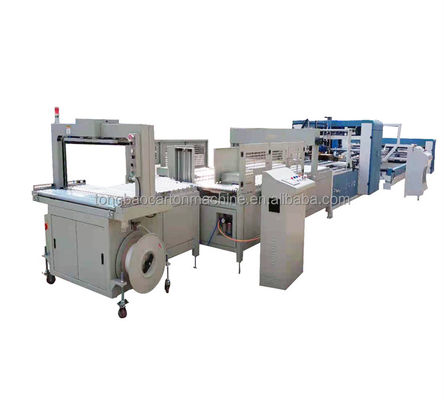 Automatic Folder Gluer Inline Corrugated Box Flexo Printing Machine with 1200mm Width