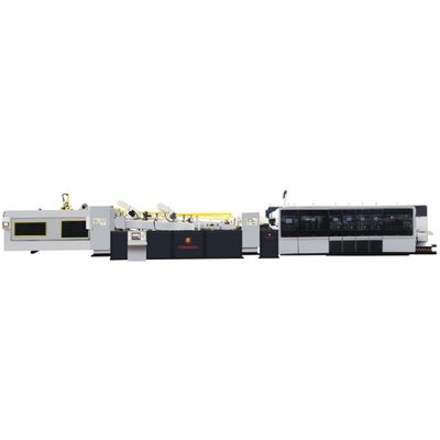Corrugated Box Machinery Folder Gluer Inline with 2/3/4 Color High Speed Flexo Printing