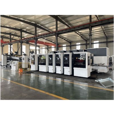 Automatic Carton Box Printing Slotting Die Cutting Folding Gluing Machine 60mm