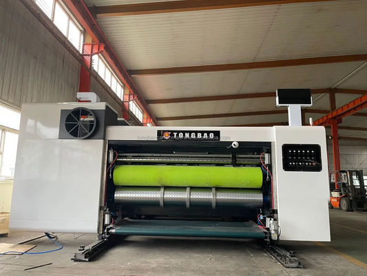 1500mm Flexo 4-Color Printing Slotting Die Cutting Folding Gluing Strapping Sticky Line Machine