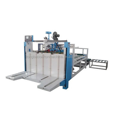 Semi Auto Corrugated Carton Box Board Folder Gluer Machine for Accurate Glue Pasting