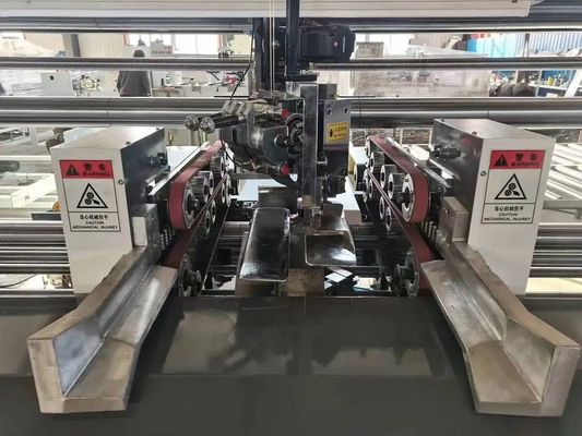 Semi-Automatic Stitcher Double Servo Carton Box Push Plate Corrugated Nailing Machine