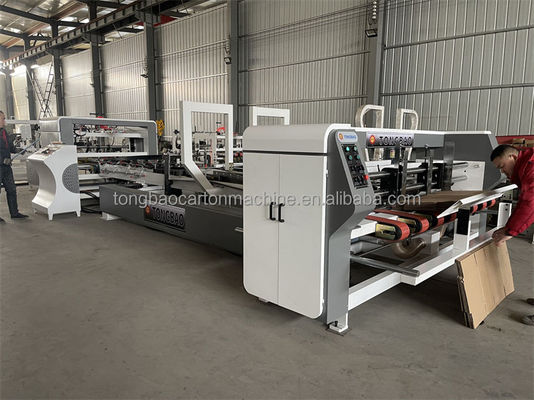 380V Folder Gluer Machine for Corrugated Box and Lock Bottom Production