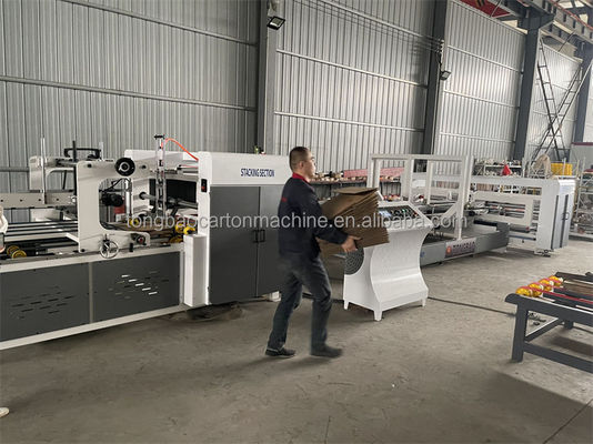 Electric Driven Full Automatic Carton Folder Gluer Machine for Lock Bottom Boxes
