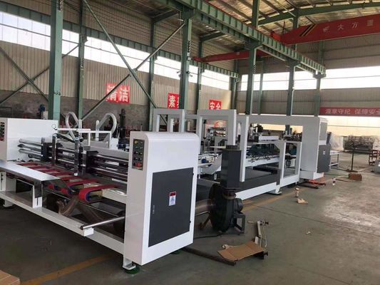 220V Corrugated Cardboard Automatic Folding Gluing Machine for Nail Box Production