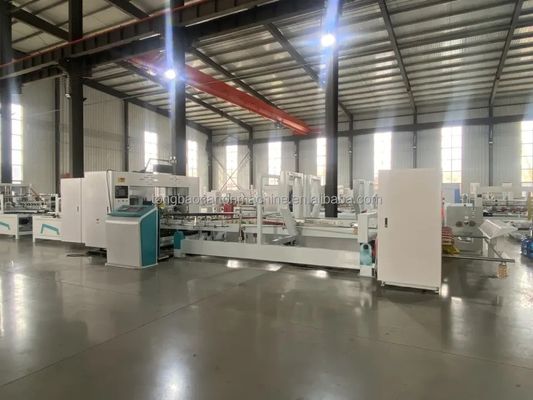 Automatic Folding Box Gluing and Stapling Machine for Folder Gluer Carton Box Making