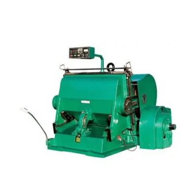 Manual Corrugated Sheet Cardboard Pizza Box Flatbed Die Cutter And Creasing Press Machine