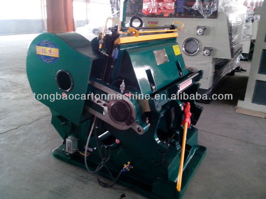 Manual Corrugated Sheet Cardboard Pizza Box Flatbed Die Cutter And Creasing Press Machine