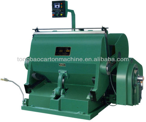 Manual Corrugated Sheet Cardboard Pizza Box Flatbed Die Cutter And Creasing Press Machine