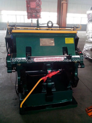 Manual Corrugated Sheet Cardboard Pizza Box Flatbed Die Cutter And Creasing Press Machine