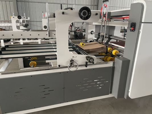 Carton Box Folding Gluing And Stitching Full Automatic Folder Gluer And Stitcher Machine
