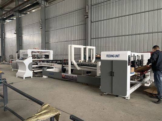 Function Paper Cardboard Box Gluing Machine Automatic Grade Full Automatic Flexo Folder