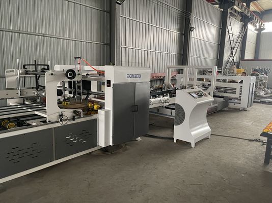 Function Paper Cardboard Box Gluing Machine Automatic Grade Full Automatic Flexo Folder